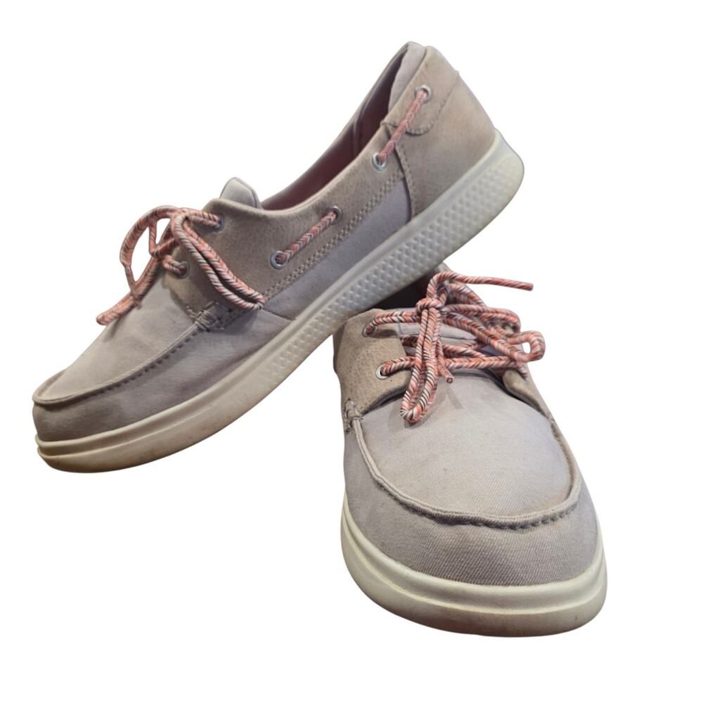 Skechers On The GO Glide Ultra Playa Womens 10 Boat Shoes 16110 Natural Goga Mat
